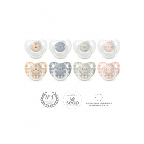 Chupete silicona anatomico suavinex noche 0 - 6 meses 2 unidades - suavinex noche