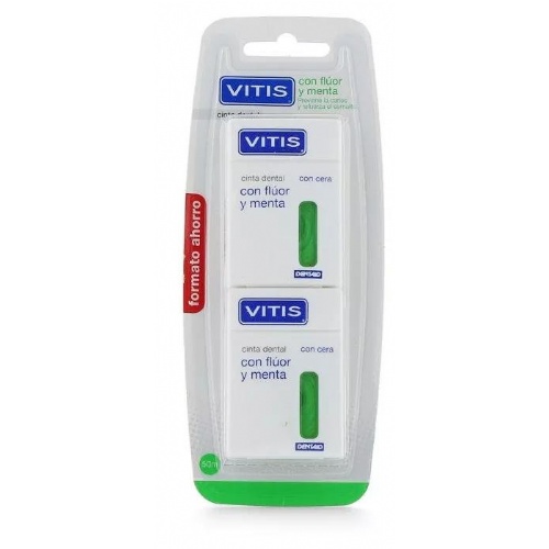 Vitis seda dental con fluor y menta  50 m 2 unidades