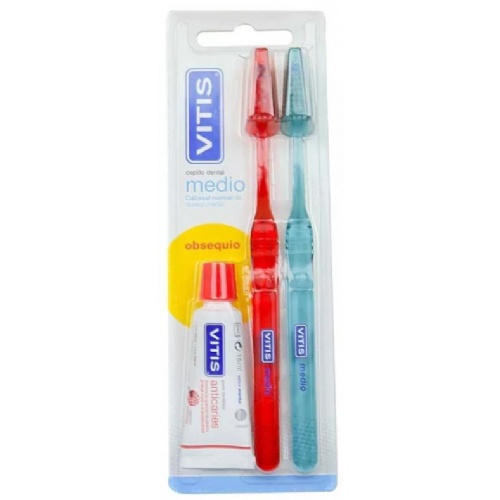 Cepillo dental adulto vitis medio duplo - vitis