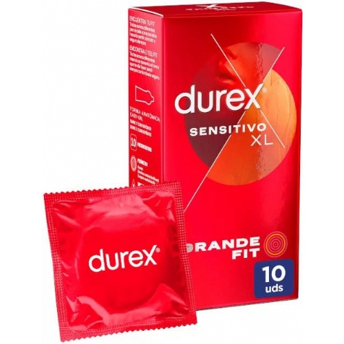Durex sensitivo xl preservativos 10 unidades - preservativos
