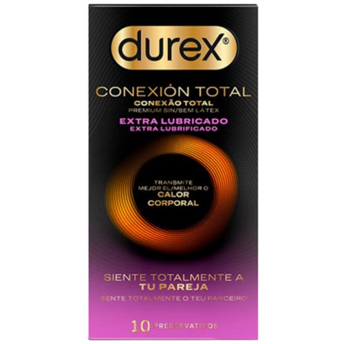 Durex conexion total extra lubricado 10 preservativos