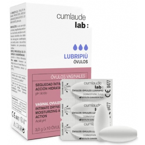 Cumlaude lab: lubripiu ovulos vaginales  10 unidades