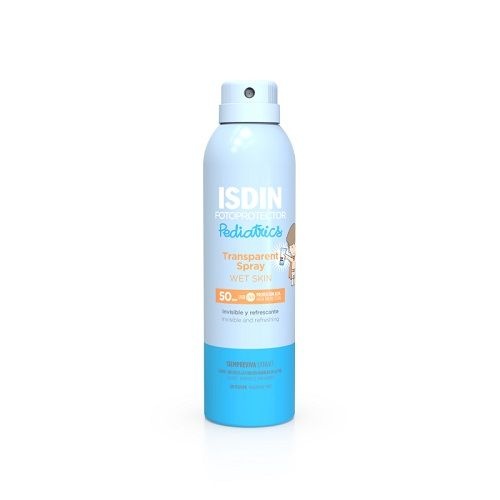 Isdin fotoprotector pediatrics transparent spray wet skin spf 50  1 envase 250 ml