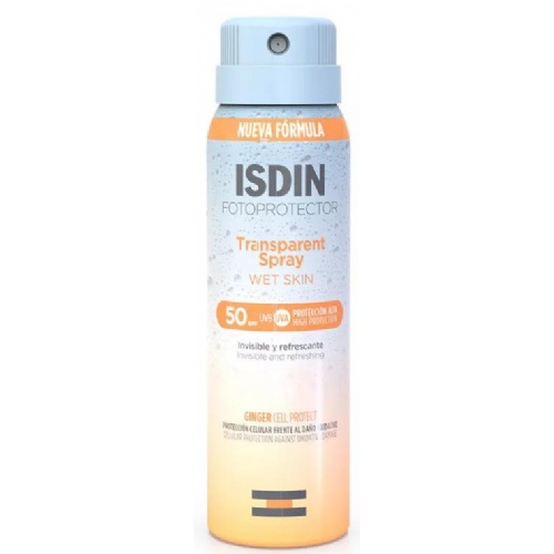 Isdin fotoprotector transparent spray wet skin spf 50  1 envase 100 ml