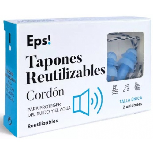 Tapones de silicona reutilizables cordon eps! 2 unidades - cordon eps!