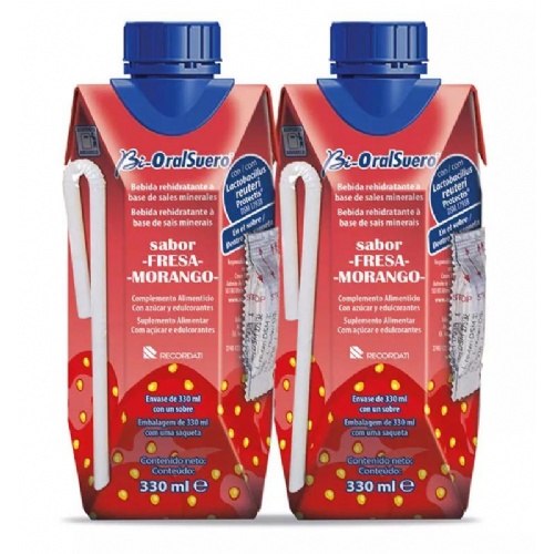 Bioralsuero  2 tetrabriks 330 ml sabor fresa