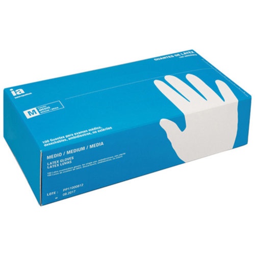 Interapothek guantes latex con polvo 100ud talla m