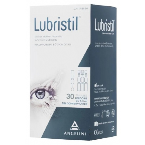 Lubristil solucion oftalmica  30 monodosis 0,3 ml