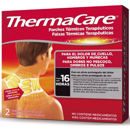Thermacare parche termico cuello hombro muñeca  2 parches