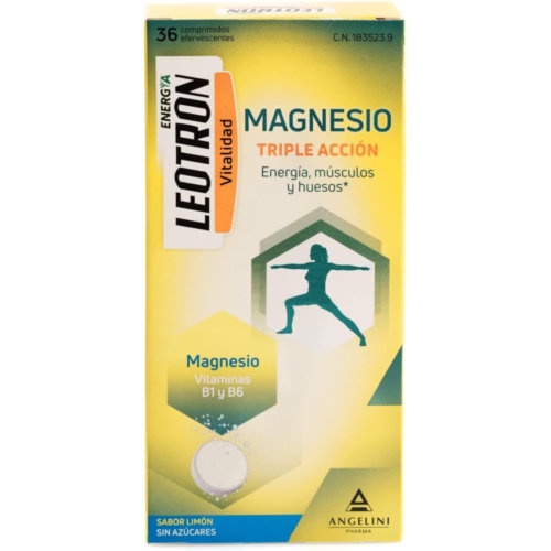 Leotron magnesio  36 comprimidos efervescentes sabor limon