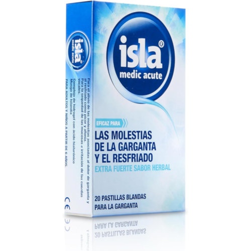 Isla medic acute  20 pastillas blandas sabor herbal
