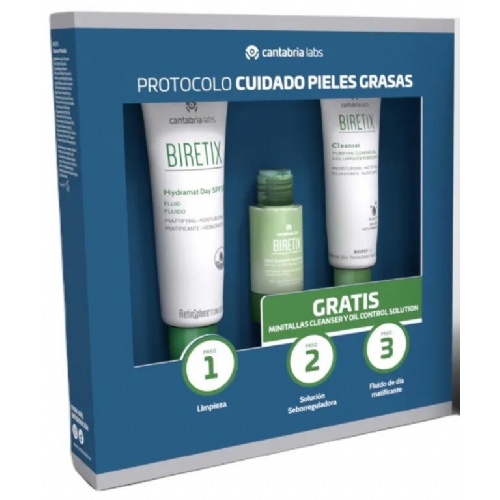 Biretix hydramat day spf 30 fluido matificante hidratante  1 envase 50 ml