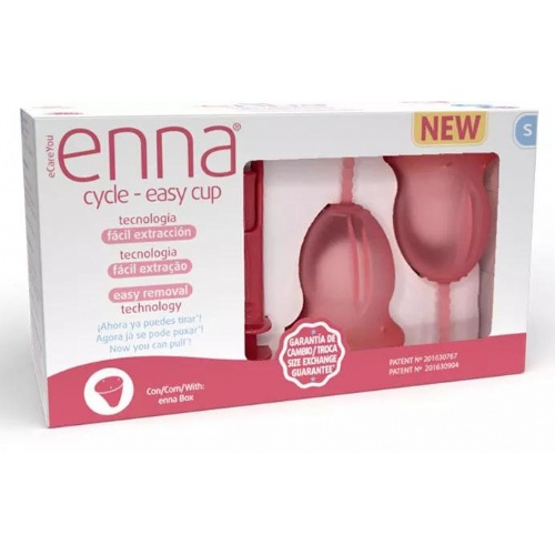 Copa menstrual enna cycle easy cup 1 unidad talla s (con aplicador) - enna cycle easy cup