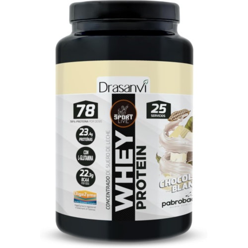 Drasanvi whey protein sabor chocolate blanco 750g