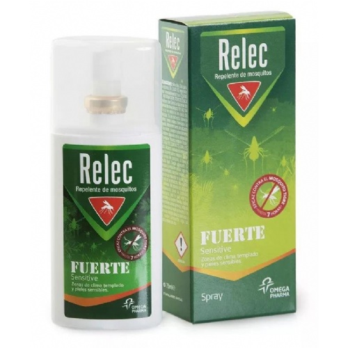 Relec fuerte sensitive spray repelente mosquitos  1 envase 75 ml