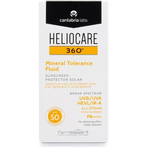 Heliocare 360Âº spf 50 mineral tolerance fluid protector solar 1 envase 50 ml - protector solar