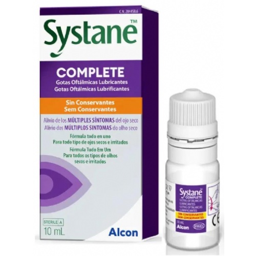 Systane complete gotas oftalmicas lubricantes sin conservantes 1 frasco 10 ml - gotas oftalmicas lub