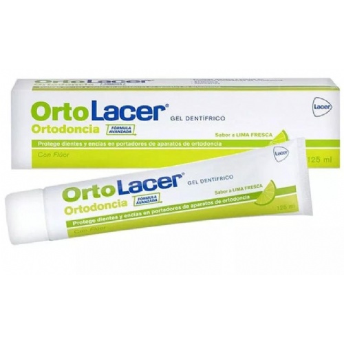 Ortolacer ortodoncia gel dentifrico  1 envase 125 ml sabor lima fresca