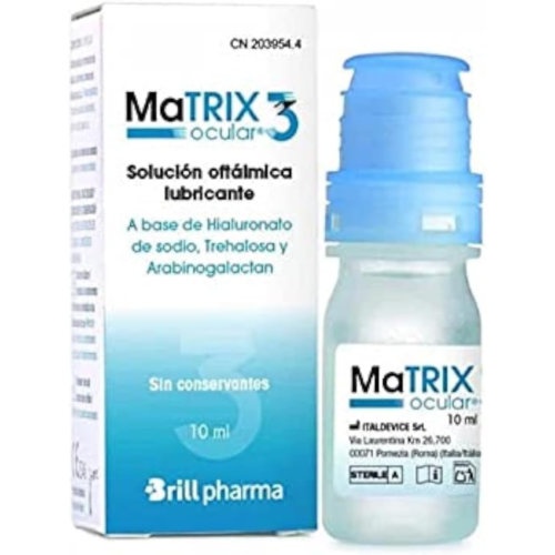 Matrix ocular 3 solucion oftalmica lubricante  1 envase 10 ml