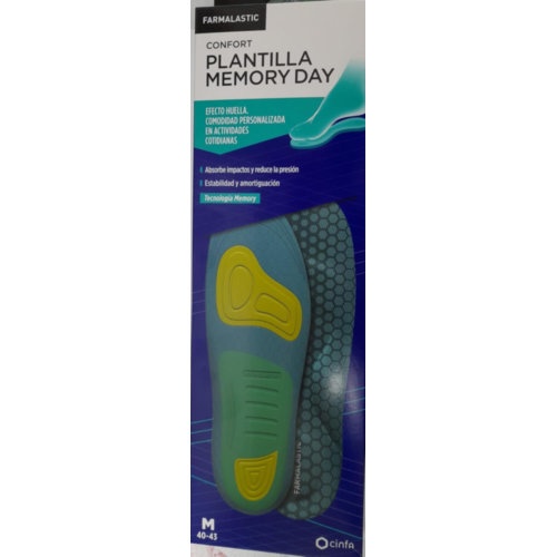 Plantillas farmalastic memory day 2 unidades talla s