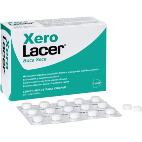Xerolacer boca seca  60 comprimidos para chupar sabor citrico fresco