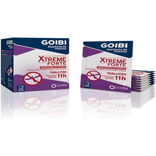 Goibi xtreme forte repelente de insectos  16 toallitas