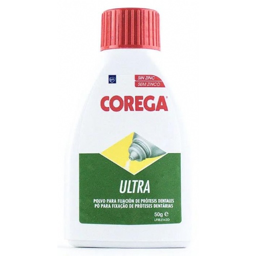 Corega ultra adhesivo protesis dental 1 envase 50 g polvo - adhesivo protesis dental