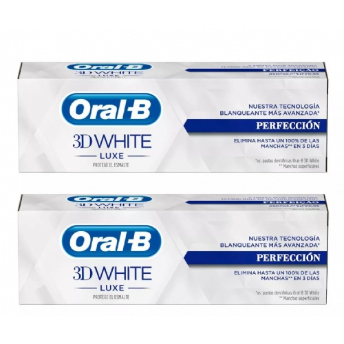 Oral-b 3dwhite tratamiento de blanqueamiento perfeccion 2 envases 75 ml pack - tratamiento de blanqu
