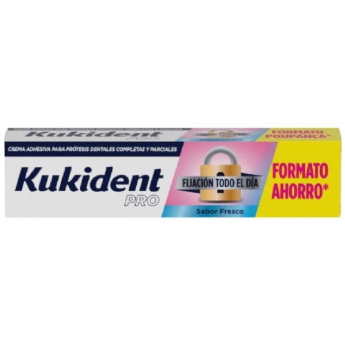 Kukident fijacion todo el dia  1 envase 70 g sabor fresco