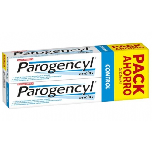 Parogencyl encias control diario pasta dentifrica  2 tubos 125 ml duplo especial sabor menta
