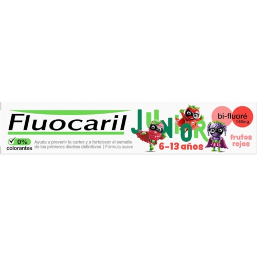 Fluocaril junior  1 tubo 75 ml sabor frutos rojos