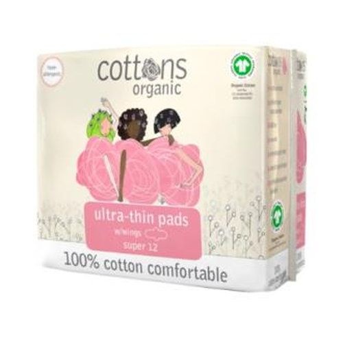 Cottons compresa super con alas