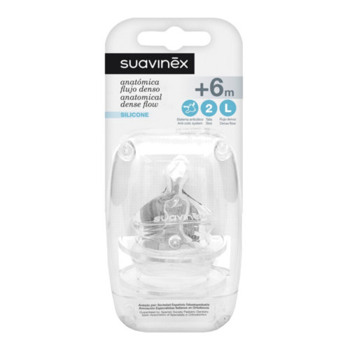 Tetina silicona anatomica suavinex talla 2 l 2 unidades - suavinex