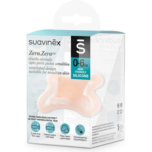 Chupete silicona fisiologico suavinex sx pro zero-zero 0 - 6 meses 1 unidad - suavinex sx pro zero-z