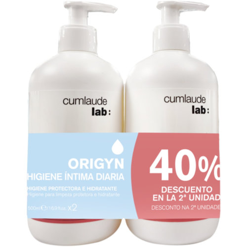 Cumlaude gel higiente intima diaria origyn pack 2x500ml