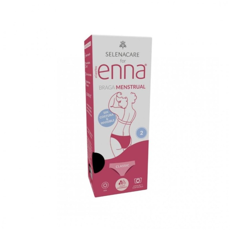 Braga menstrual enna dia 1 unidad talla 2 flujo medio color negro - enna dia