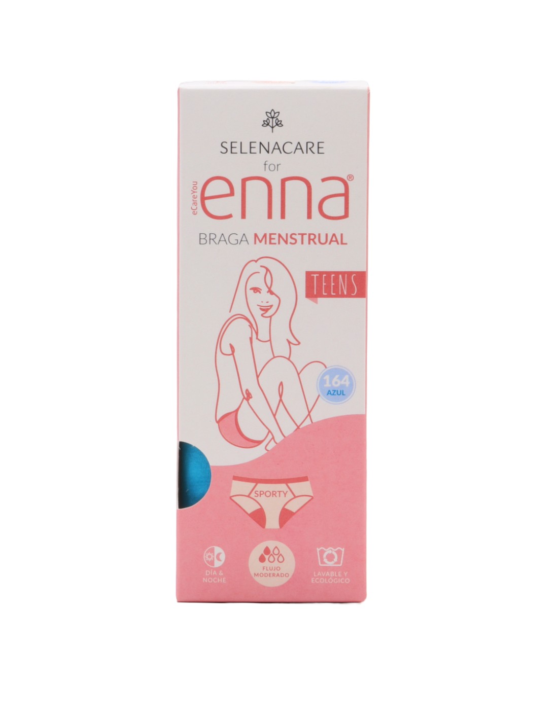 Braga menstrual enna adolescente 1 unidad talla 164 color azul - enna adolescente