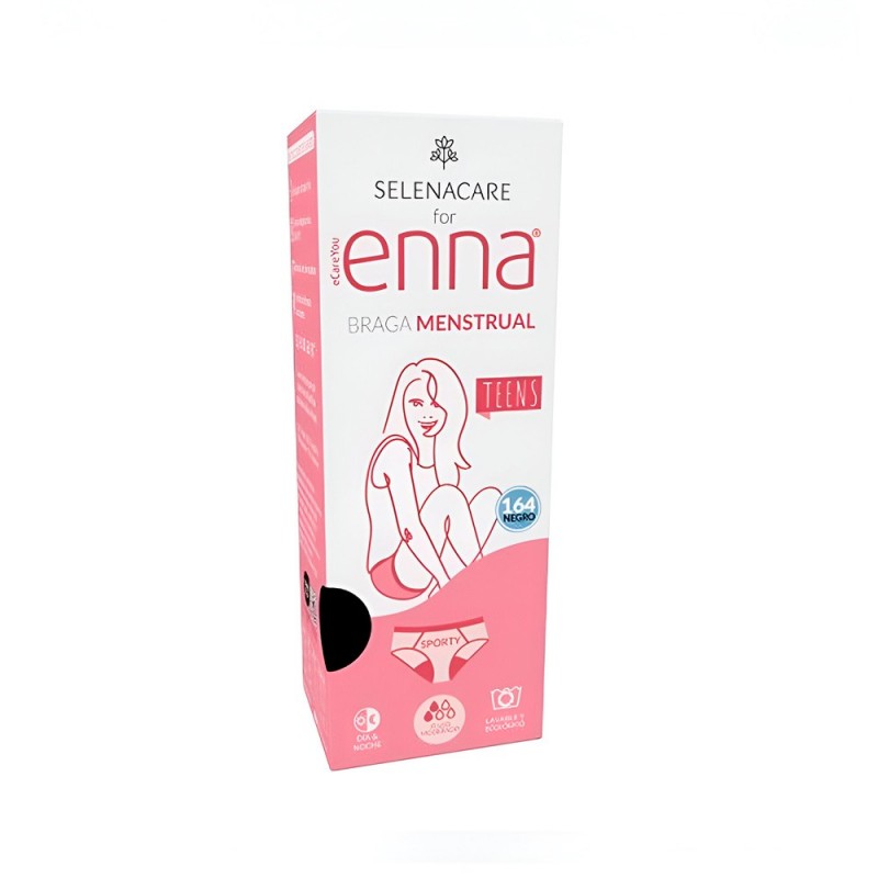 Braga menstrual enna adolescente 1 unidad talla 158 color negro - enna adolescente