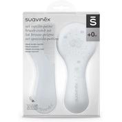 Cepillo y peine infantil soft suavinex azul decorado - suavinex