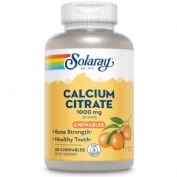 Solaray calcio citrato 1000mg sabor naranja 60 comp mast