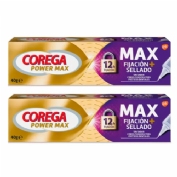 Corega max fijacion + sellado adhesivo protesis dental 2 envases 40 g
