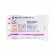 Jeringa de insulina escala 1 en 1 bd microfine+ u 100 10 unidades (0,5 ml) 30 g (8 mm x 0,30 mm) - b