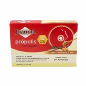 Juanola propolis  24 pastillas de goma sabor regaliz y miel