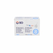 Aguja para plumas esteril bd 100 unidades 31 g (8 mm x 0,25 mm) - bd