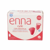 Copa menstrual enna cycle 2 unidades talla s + esterilizador
