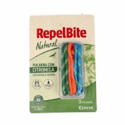 Repel bite natural pulsera de cuerda con citronela  3 unidades