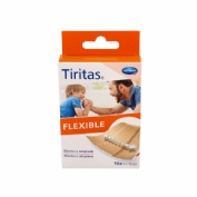 Tiritas flexible aposito adhesivo 10 unidades 10 mm x 6 mm - aposito adhesivo