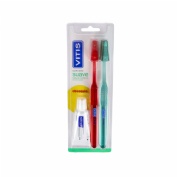 Cepillo dental adulto vitis suave duplo - vitis
