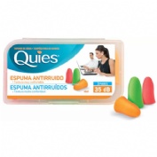 Tapones oidos espuma fluo quies 6 unidades - quies