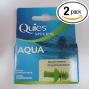 Tapones oidos silicona quies aqua 2 unidades